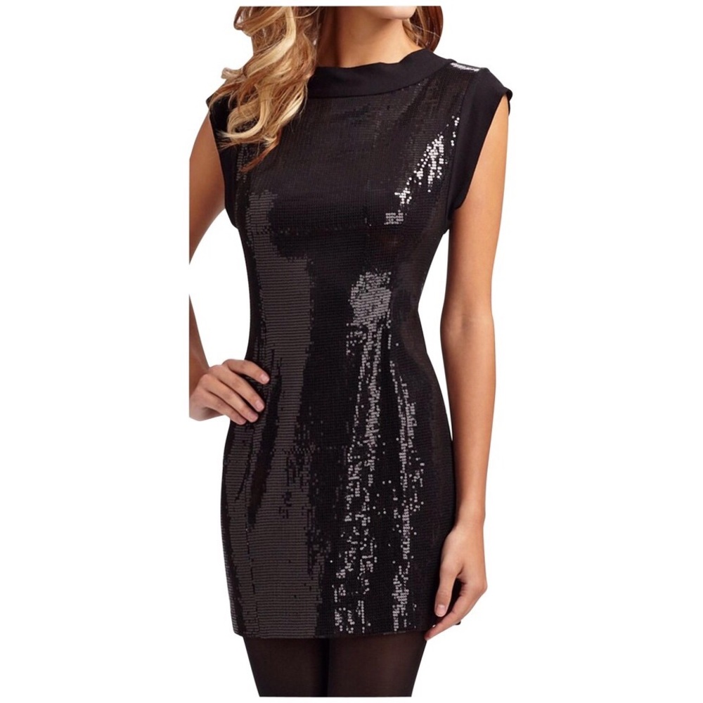 🖤  Nanette Lepore Sequin Cocktail Dress